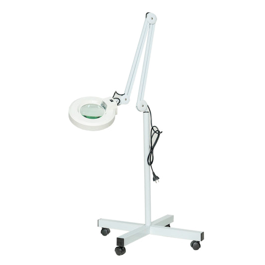 Lupa de pedestal con luz fluorescente