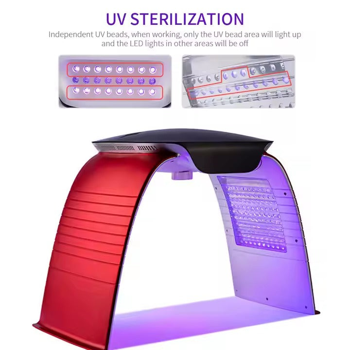 Campana led 8 colores con vapor frío