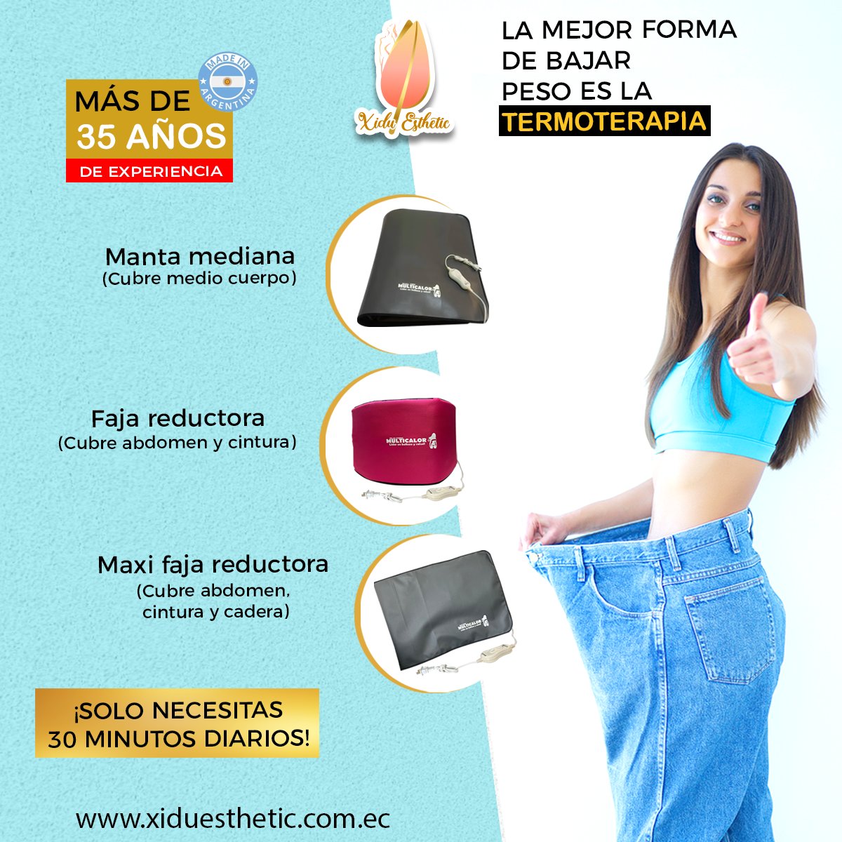 Fajas localizadas y mantas