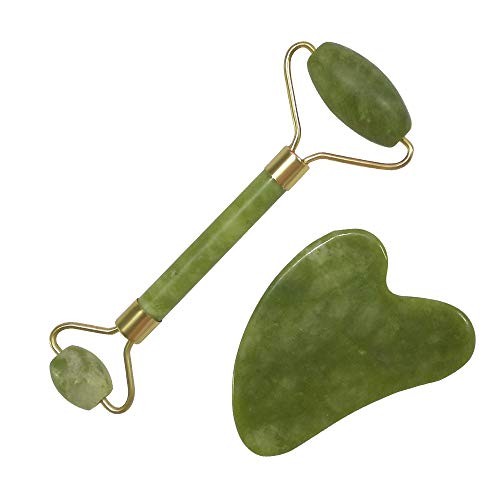 Rodillo de jade con piedra guasha